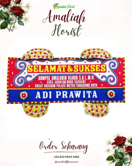 Papan Bunga Ucapan Selamat Putat Gede